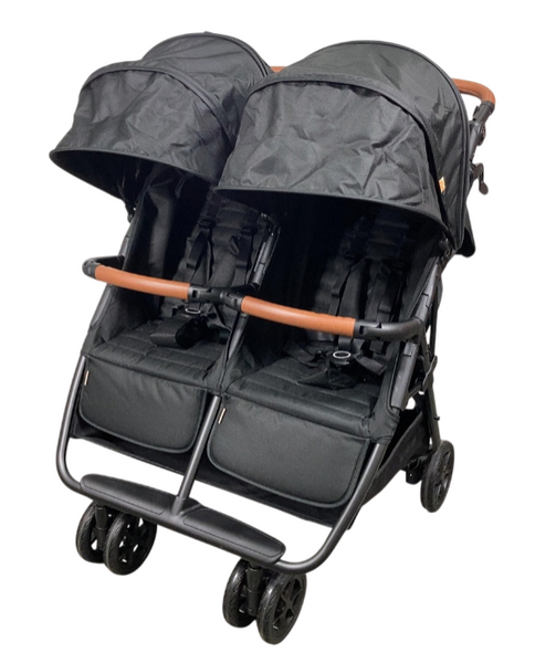 Zoe Twinv² Double Stroller in Black