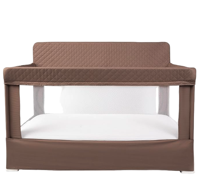 Baby Delight Lunaire Full Size Mesh Crib and Playard, Organic Mocha