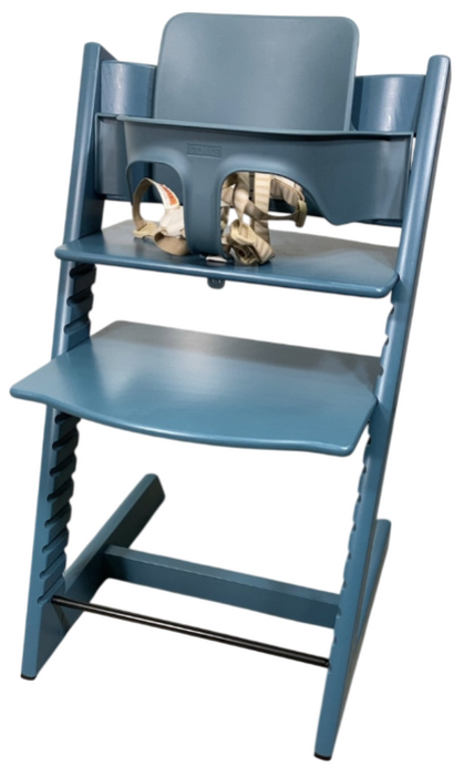 Stokke Tripp Trapp High Chair With Baby Set, Fjord Blue, 2