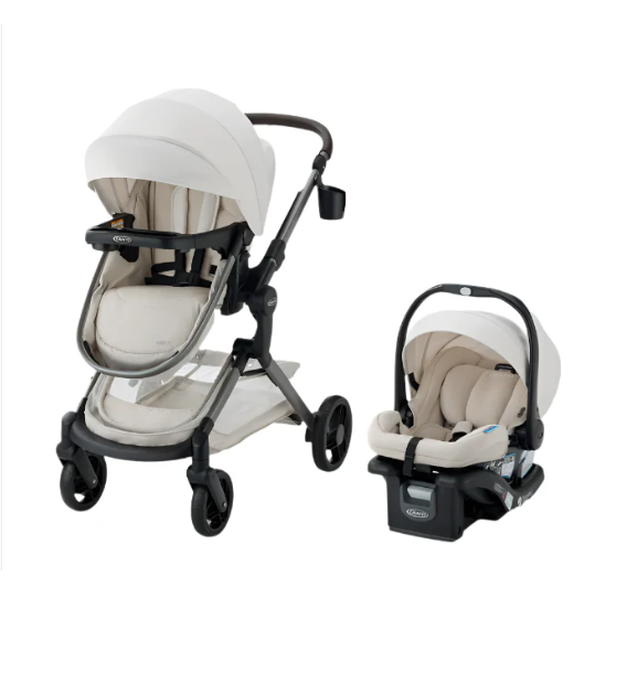 Graco Modes Nest Travel System, 2025, Soft Almond