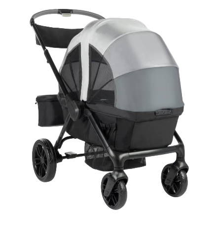 Monbebe Everyday Outings Wagon Stroller, Cobblestone Gray, 2025
