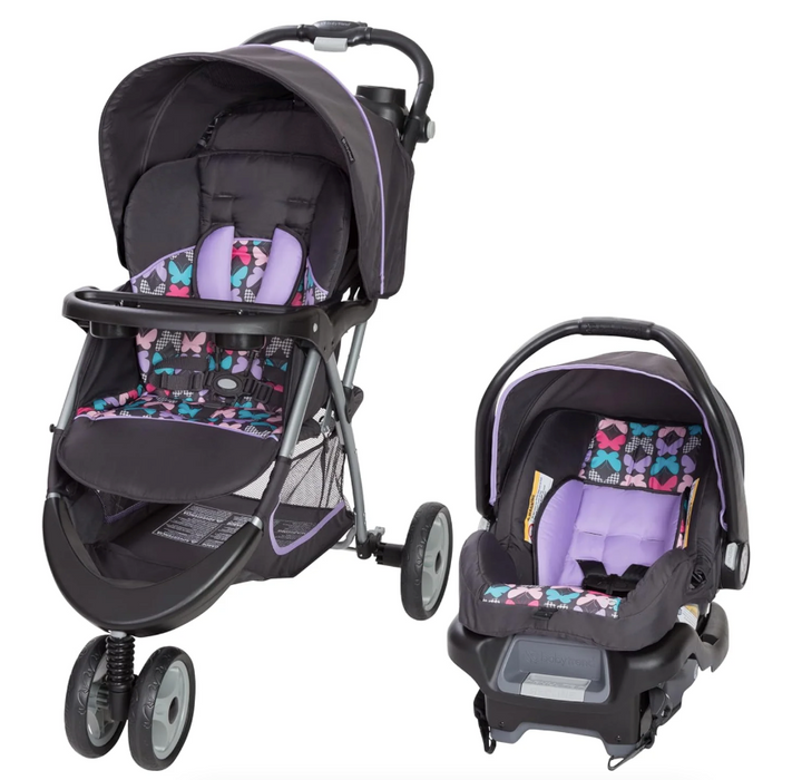 Baby Trend EZ Ride Stroller Travel System, 2024, Regular, Sophia Purple