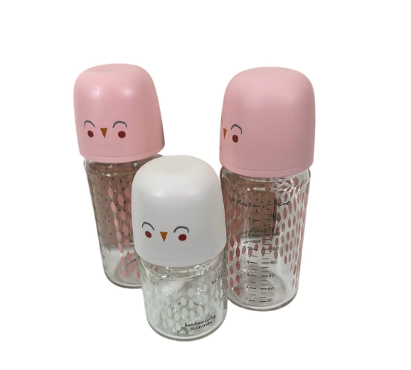 Suavinex Bonhomia SX PRO Glass Bottle Set, Beige/Pink