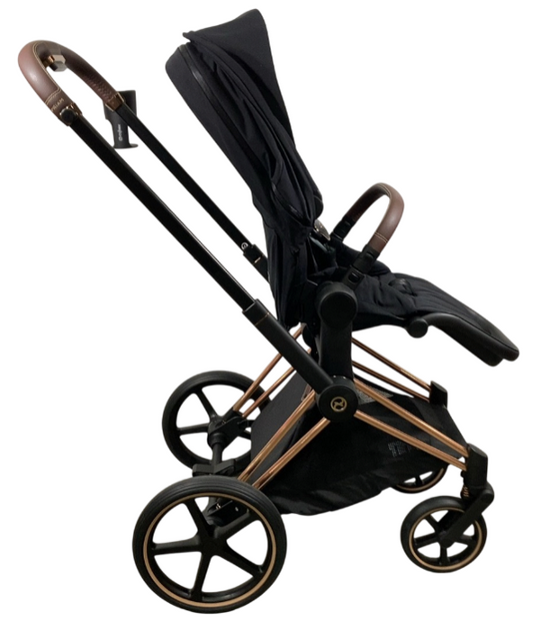 Cybex Priam4 Stroller, 2023, Deep Black, Rose Gold