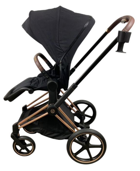 Cybex Priam4 Stroller, 2023, Deep Black, Rose Gold