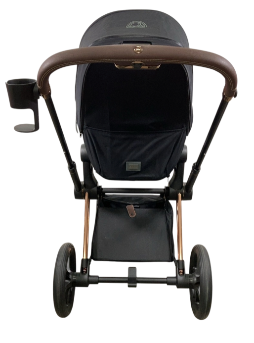 Cybex Priam4 Stroller, 2023, Deep Black, Rose Gold