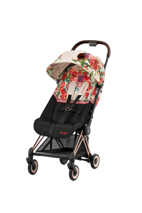 Cybex Coya Stroller, 2023, Spring Blossom, Rose Gold