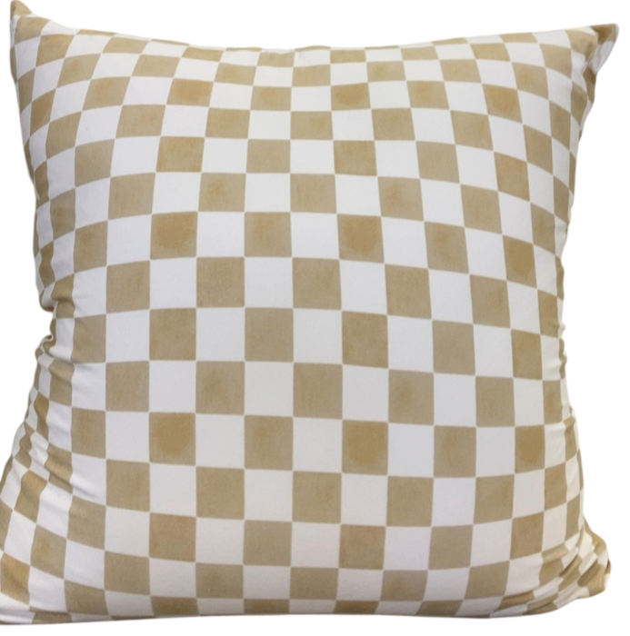 Toki Kids Square Bean Bag, Checker Toffee