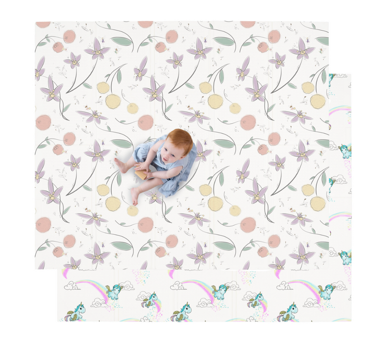 JumpOff Jo Large Waterproof Foam Padded Playmat, Floral