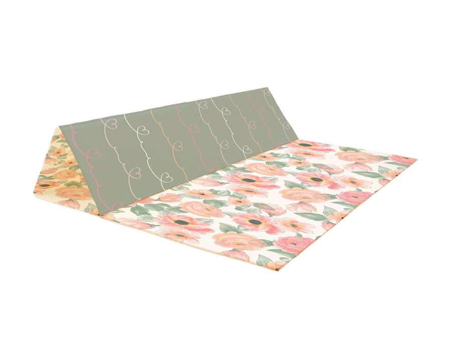 JumpOff Jo Large Waterproof Foam Padded Playmat, Love Blossoms