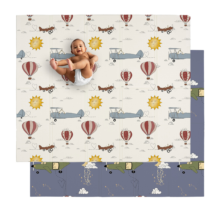 JumpOff Jo Large Waterproof Foam Padded Playmat, Take Flight