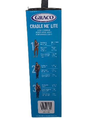 Graco Cradle Me Lite 3-in-1 Carrier, Charcoal Grey