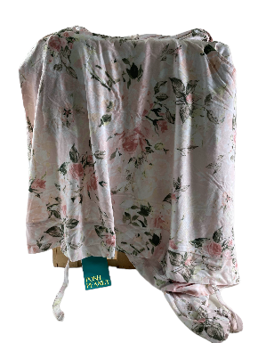 Posh Peanut Mommy Robe, Vintage Pink Rose, Medium (4-6)