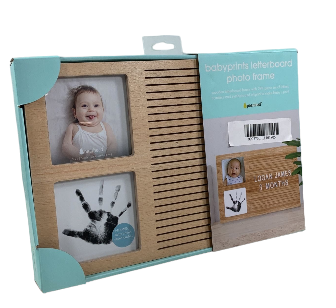 Pearhead Babyprints Letterboard Photo Frame