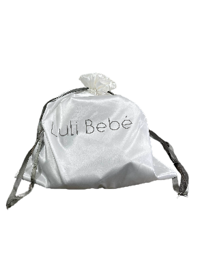 Luli Bebe Monaco Diaper Bag Large, Pearl White