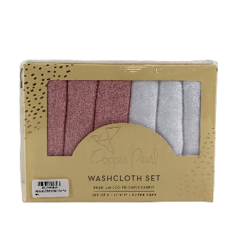 Copper Pearl 6 Ultra Soft Washcloths, Darling