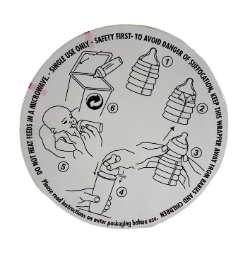 Steri-bottle Disposable Bottles, 4 Count