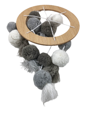 Lambs & Ivy Musical Crib Mobile, Signature Pom Pom