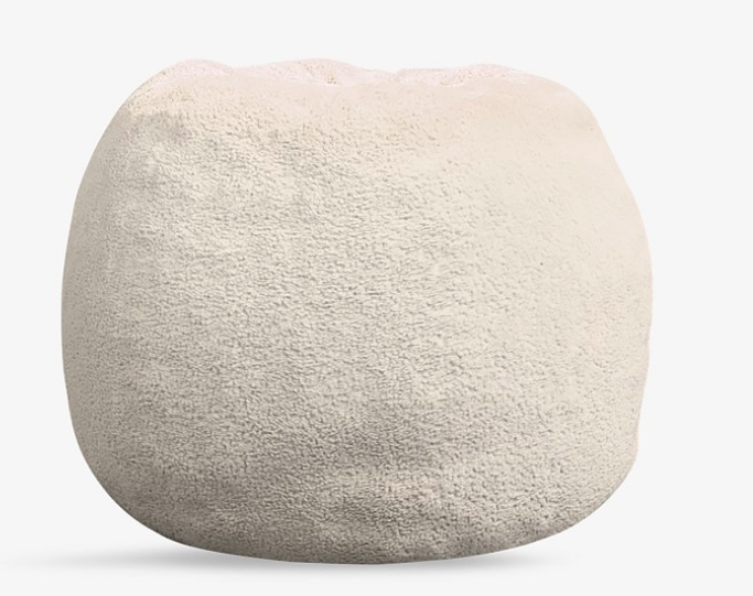 Pottery Barn Kids Anywhere Beanbag Cover, Cream Sherpa