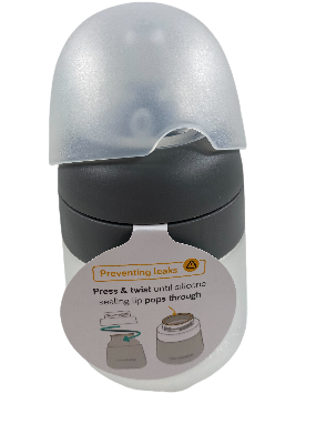 Nanobébé Flexy Silicone Baby Bottle, 9oz, Grey