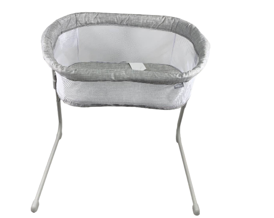 HALO Flex BassiNest - Adjustable Bedside Sleeper With Soothing Features, Morning Mist