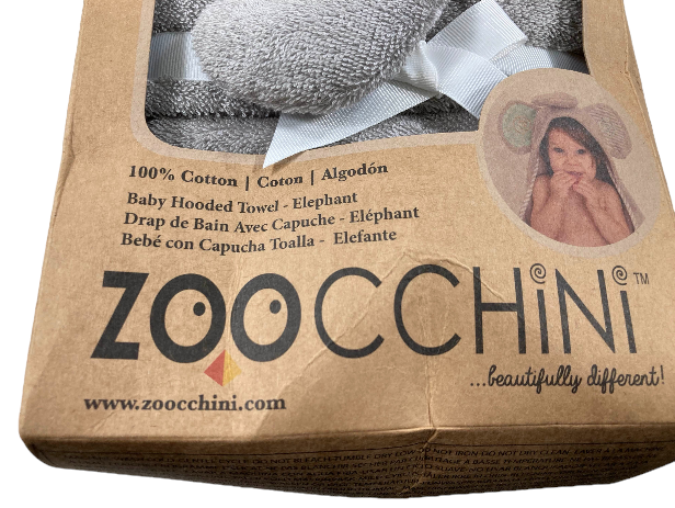 Zoocchini Hooded Towel, Elephant