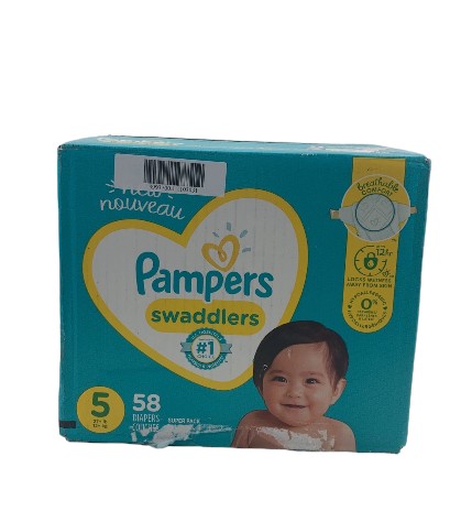 Pampers Swaddlers Diapers, Size 5, 58 Count