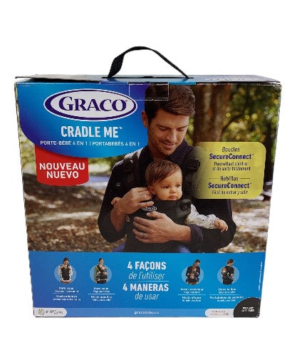 Graco Cradle Me 4-in-1 Baby Carrier, Onyx Black