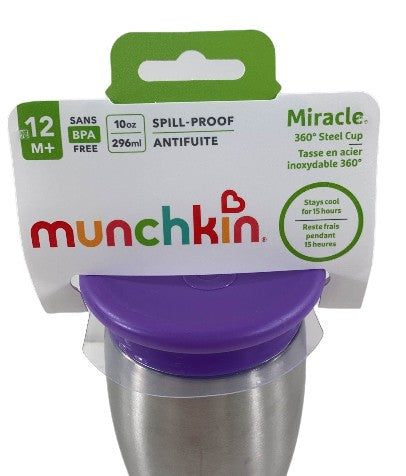 Munchkin Miracle Stainless Steel 360 Sippy Cup