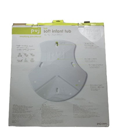 Puj Foldable Baby Bathtub, White