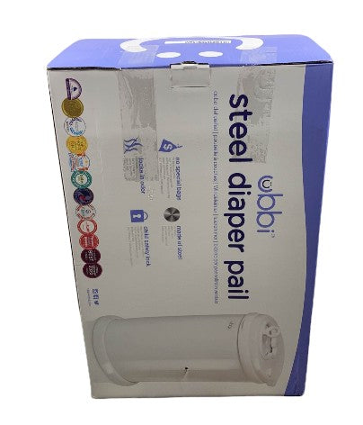 Ubbi Diaper Pail, White