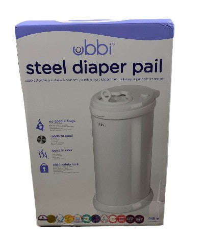 Ubbi Diaper Pail, White