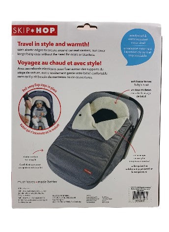 Skip Hop Stroll And Go Car Seat Cover, Heather Grey