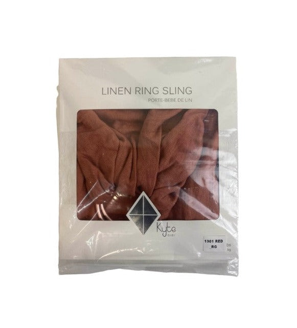 Kyte Baby Linen Ring Sling, Redwood, Rose Gold Ring