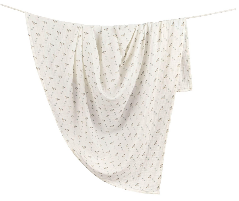 Shop Crane Baby Cotton Muslin Single Swaddle, Avery Poppy at GoodBuy Gear