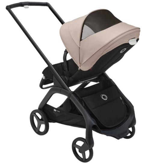 Shop Bugaboo Dragonfly Stroller, Black, 2023, Grey Melange, Desert Taupe at GoodBuy Gear