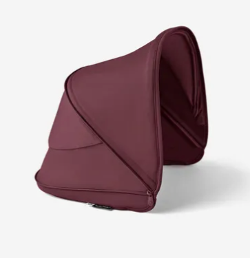 Bugaboo Dragonfly Stroller, Black, 2023, Midnight Black, Dark Cherry