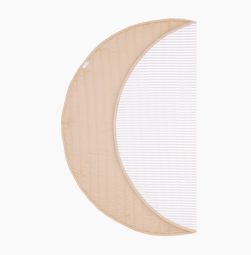 Shop Toddlekind Luxe Organic Cotton Reversible Playmat The Snuggle Mat, Stripes Sandstone at GoodBuy Gear