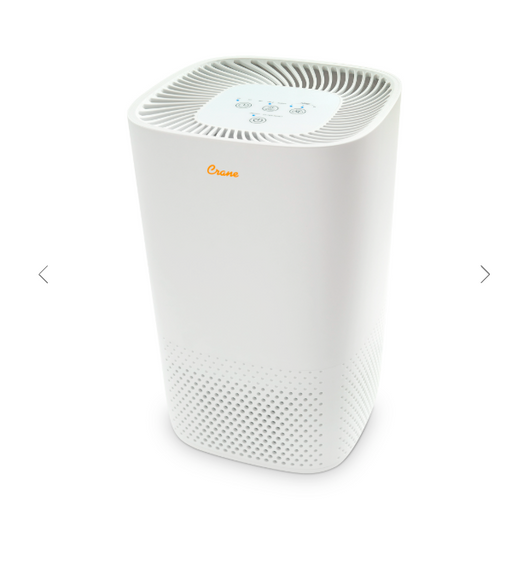 Shop Crane True HEPA Filter Air Purifier, White at GoodBuy Gear