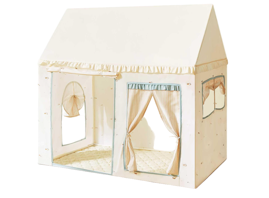 Tiny Land Sweet Citrus Kids Play Tent, White/Blue