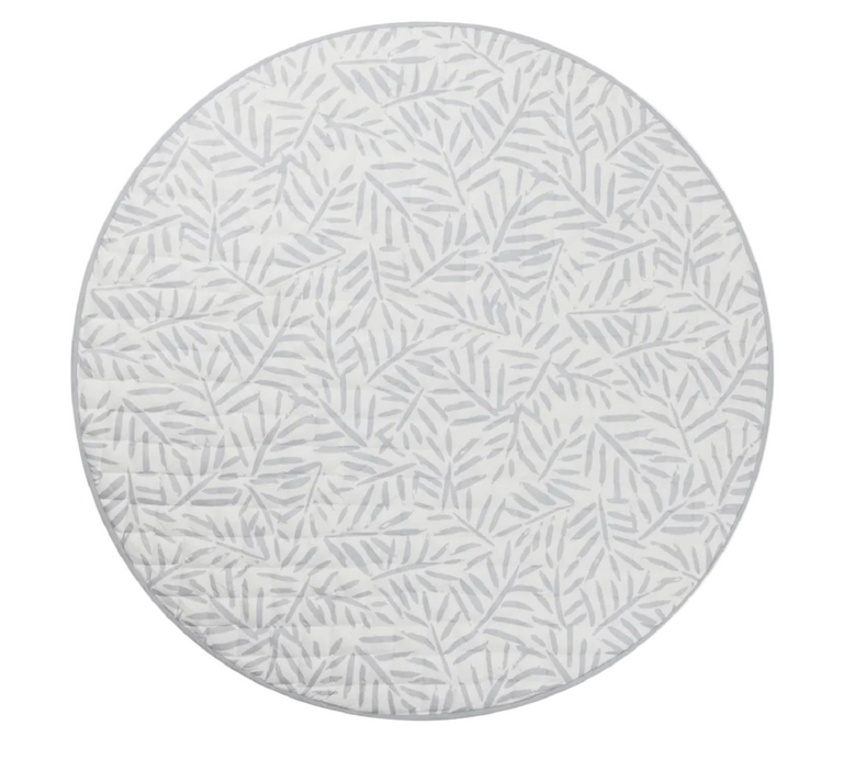Shop Toddlekind Luxe Organic Cotton Reversible Playmat The Snuggle Mat, Leaves Stone at GoodBuy Gear