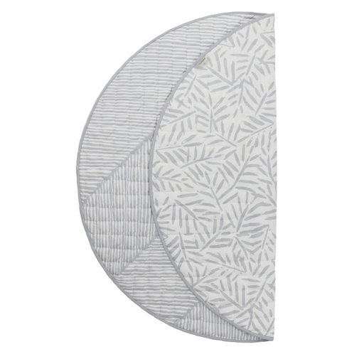 Shop Toddlekind Luxe Organic Cotton Reversible Playmat The Snuggle Mat, Leaves Stone at GoodBuy Gear