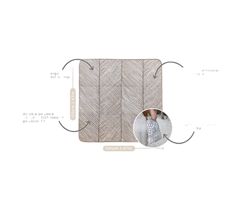 Shop Toddlekind Pretty Practical Mat, Leaves/Tan at GoodBuy Gear