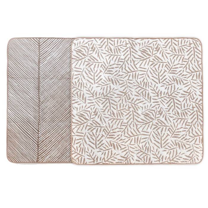 Shop Toddlekind Pretty Practical Mat, Leaves/Tan at GoodBuy Gear
