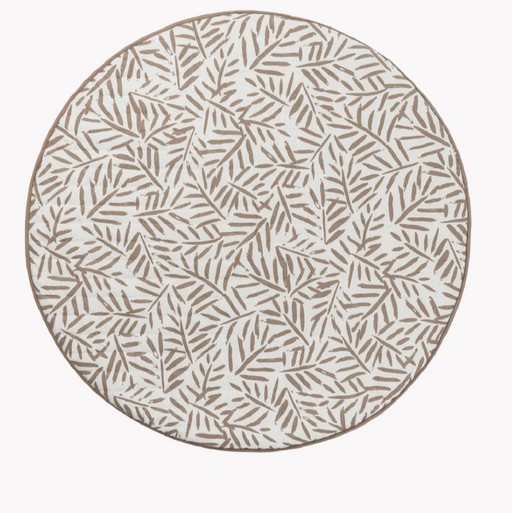 Shop Toddlekind Luxe Organic Cotton Reversible Playmat The Snuggle Mat, Leaves Tan at GoodBuy Gear