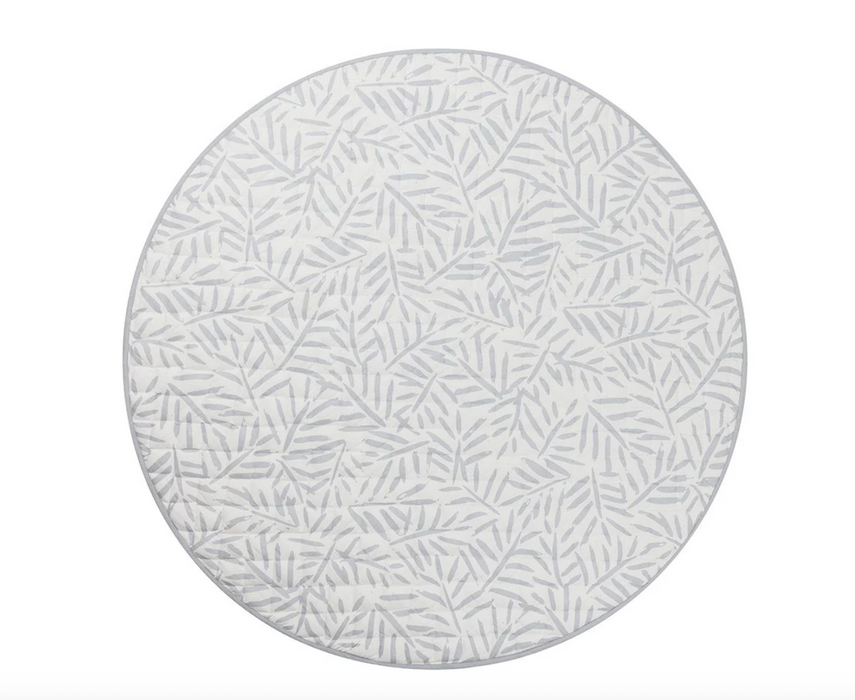 Shop Toddlekind Luxe Organic Cotton Reversible Playmat The Snuggle Mat, Leaves Stone at GoodBuy Gear
