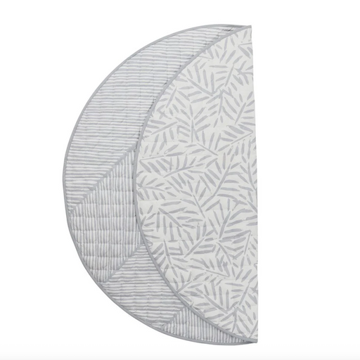 Shop Toddlekind Luxe Organic Cotton Reversible Playmat The Snuggle Mat, Leaves Stone at GoodBuy Gear