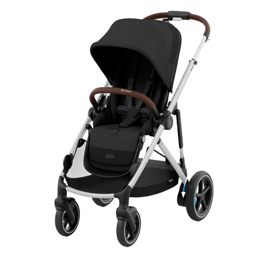 Shop Cybex e-Gazelle S Stroller, 2024, Moon Black, Silver at GoodBuy Gear