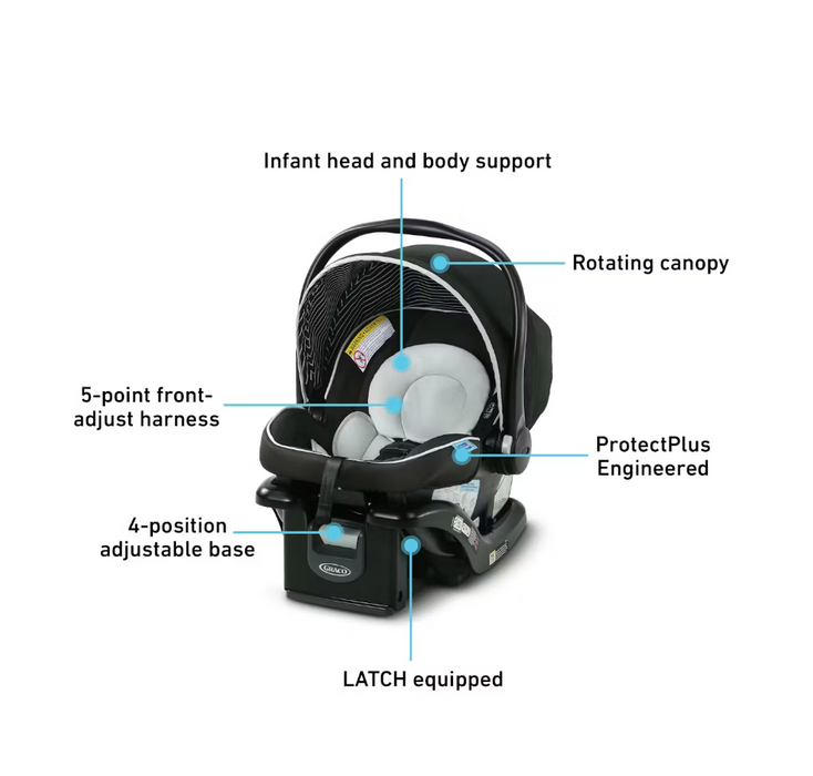 Graco SnugRide 35 Lite LX Infant Car Seat, 2024, Studio