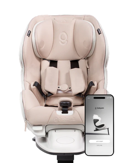 Babyark Smart Convertible Car Seat, 2025, Eggshell White / Moonlight
